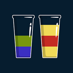 A couple of cups with different colors

Description automatically generated